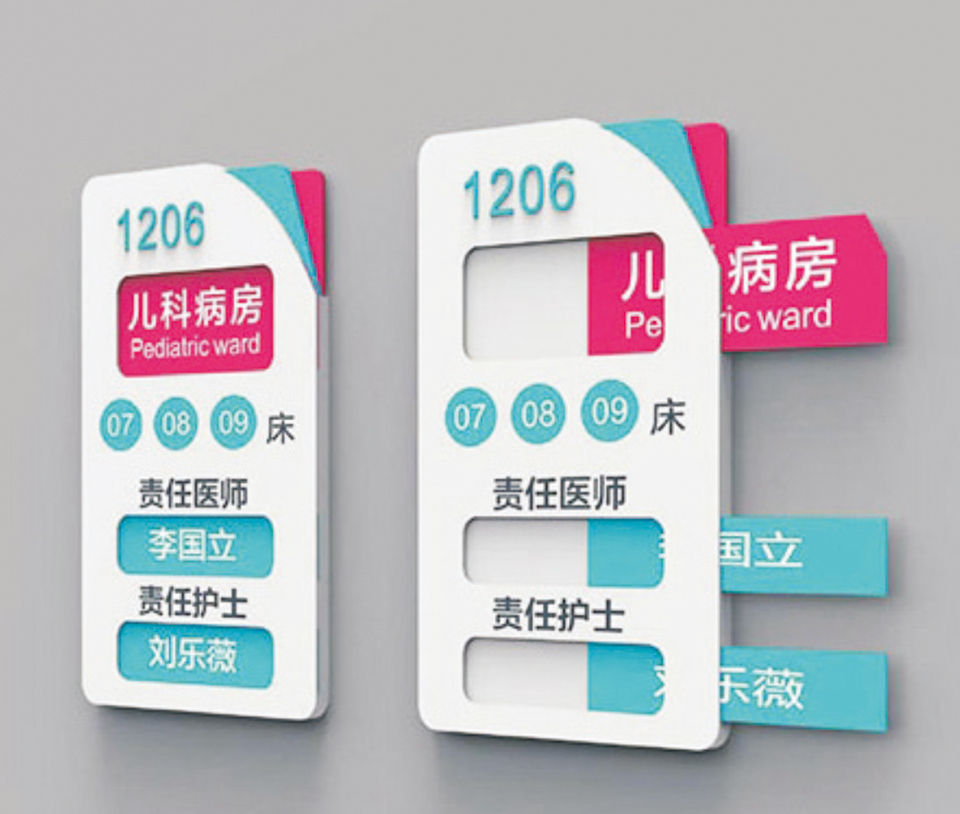 可更換醫院門牌科室牌